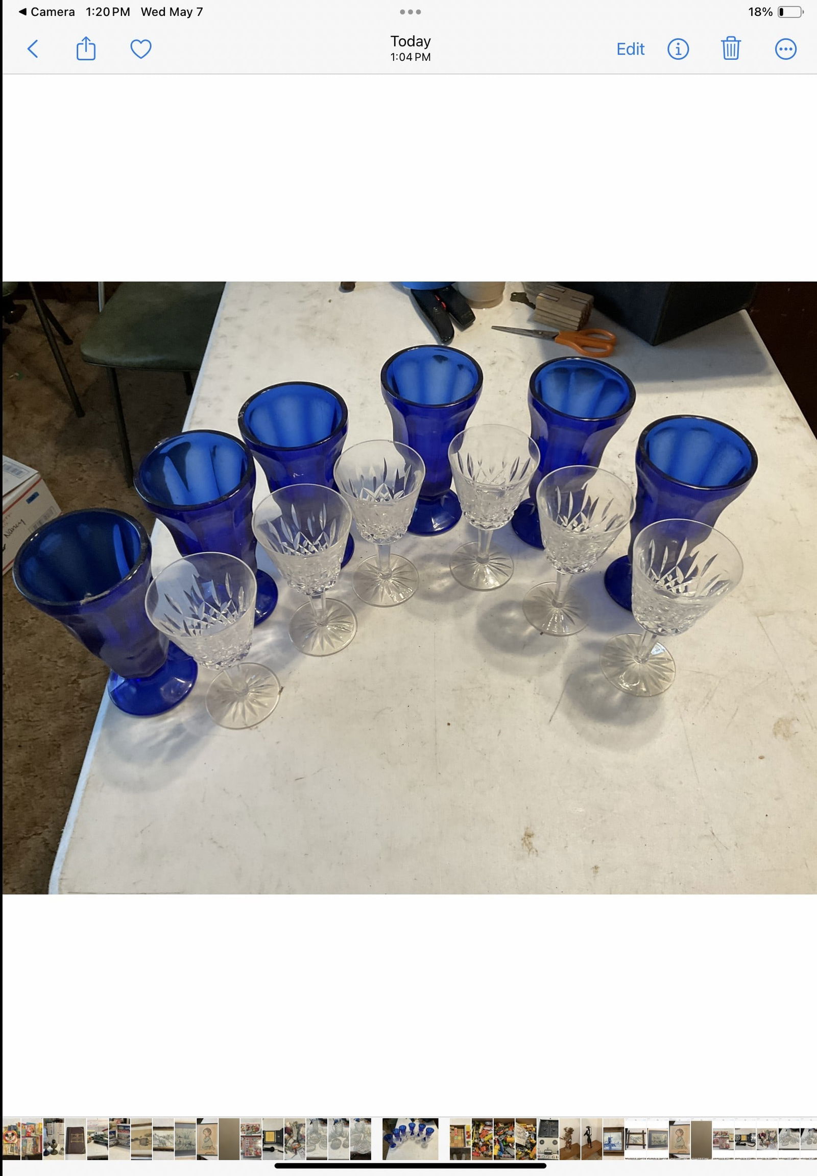 lot of various items of clear glass (1 of 1)