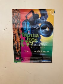 Wanna Be on TV Advertising Poster 18x24