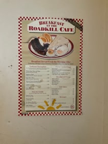 Breakfast at the Roadkill Cafe Poster 32x21