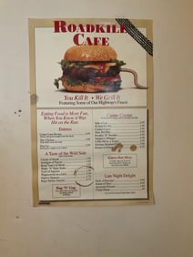 Roadkill Cafe Poster 32x21