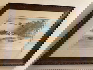 framed signed artwork