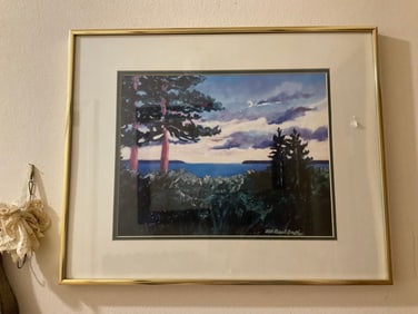 framed signed artwork