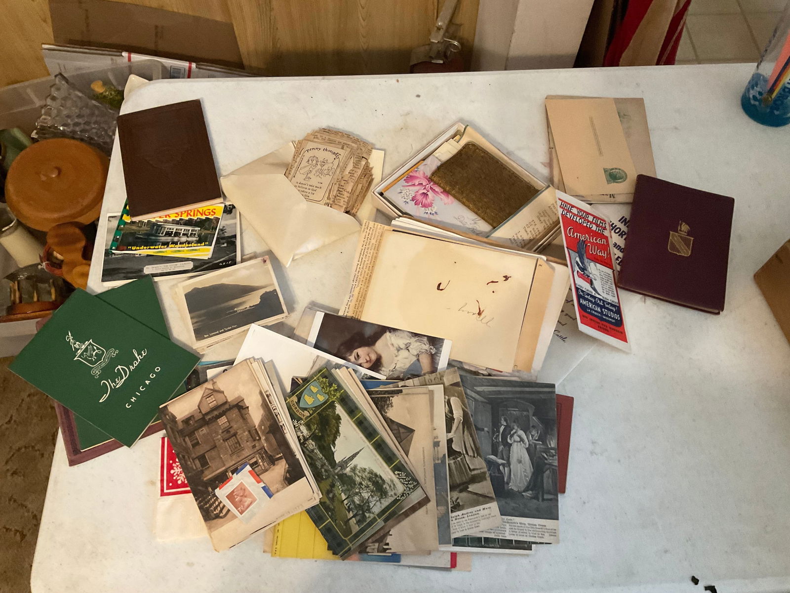 lot of vintage paperwork, postcards and more: lot of vintage paperwork, postcards and more