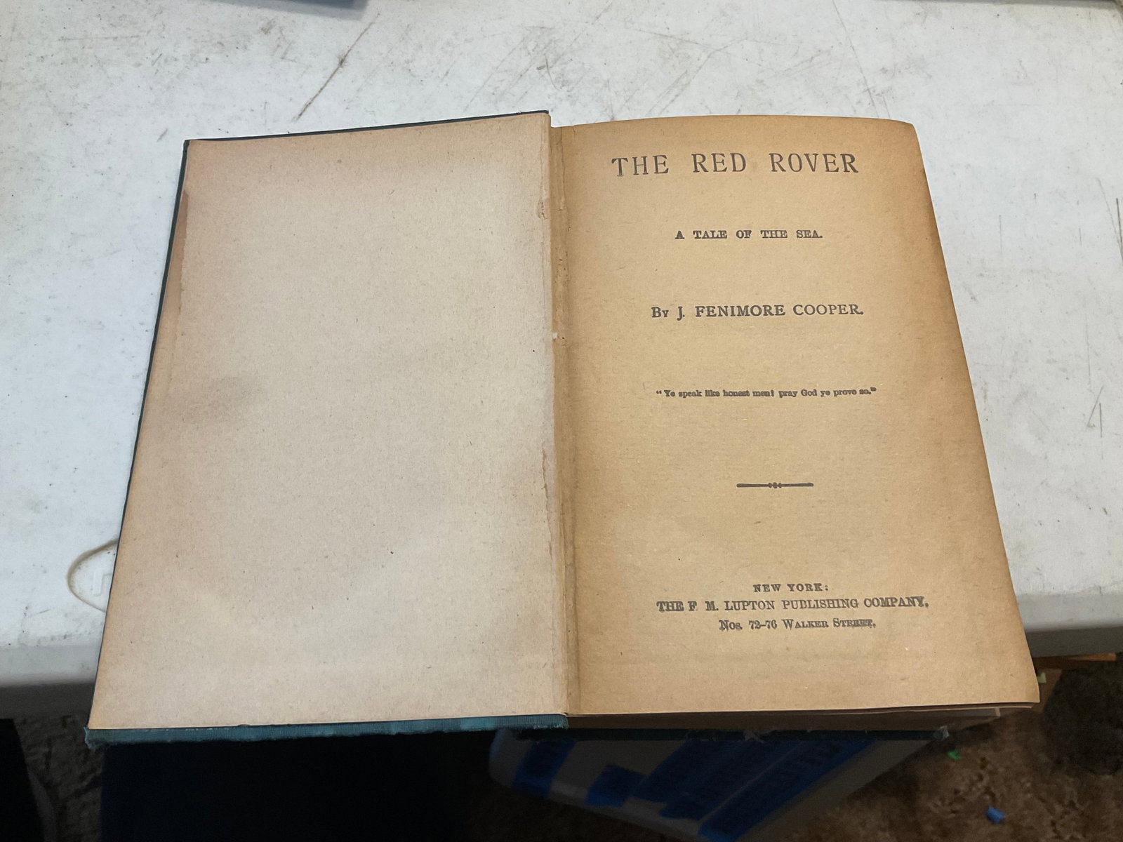 early The Red Rover By J. Fenimore Cooper Hard Covered Book: early The Red Rover By J. Fenimore Cooper Hard Covered Book