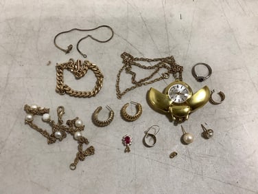 Sterling and costume jewelry