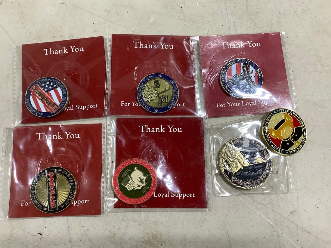 USMC Marine Corps Challange coin lot: USMC Marine Corps Challange coin lot
