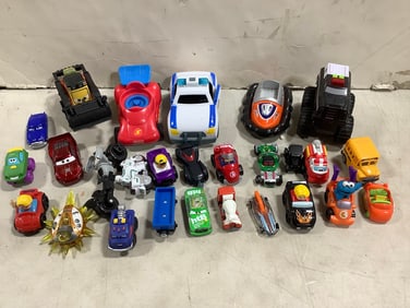 Various toy cars(Little People, Disney/Pixar, and more)