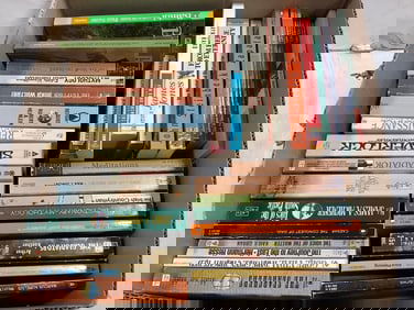 Various books(Dictionary of Mythology, The Gladiators, Mika Waltari, and more)