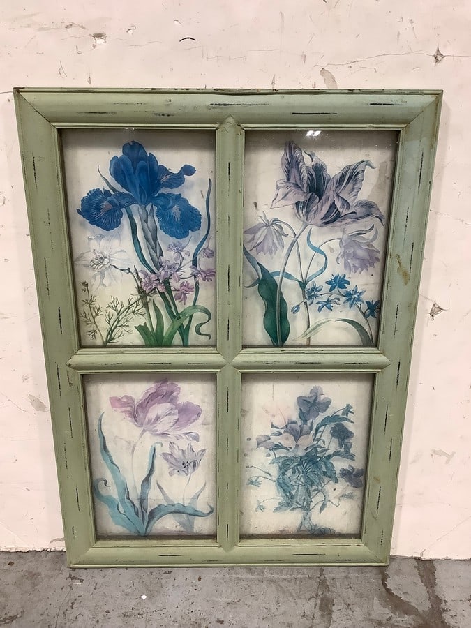 Painted glass window(20in.x28in.): Painted glass window(20in.x28in.)