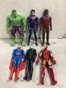 Toy action figures(Hulk, Spiderman, Joker, and more)