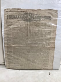 1864 Monmouth Herald Inquirer(vol. 38-19in.x23in.)