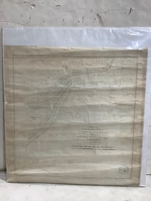 Harbor Lineboard flood current stream chart between Red Hook and Fulton Ferry(24in.x24in.)