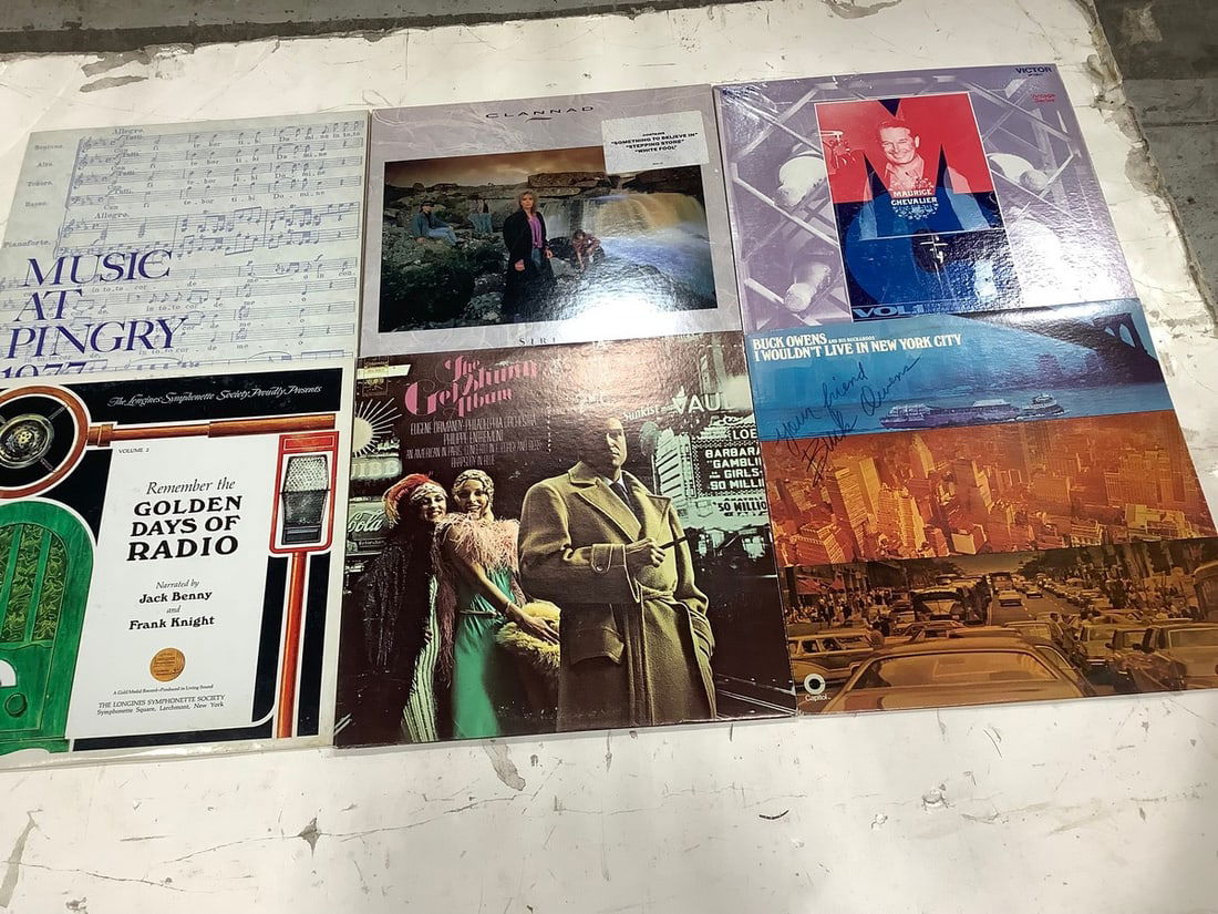Vintage records(Buck Owens, Maurice Chevalier, and more) (1 of 1)