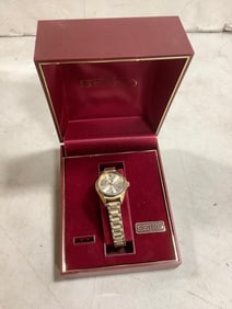 Seiko watch with case