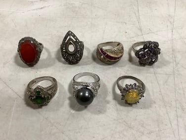 Various rings(some sterling)