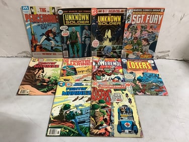 Vintage comics(The Unkown Soldier, The Peacemaker, and more)