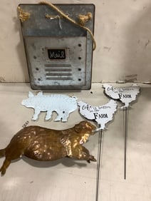 Outdoor tin decor