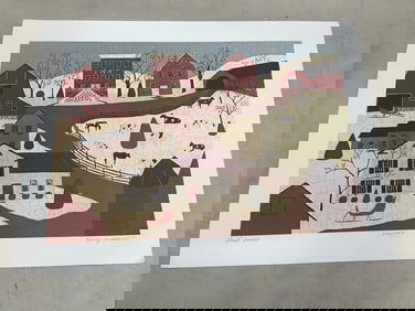Last Snow print signed by Nancy Lubeck(12.5in.x16.5in.-243/950)