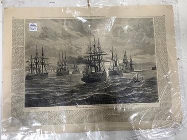 Harper's Weekly 1878 British Fleet printout(double sided)