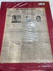 The Maron Telegraph 1929 newspaper printout