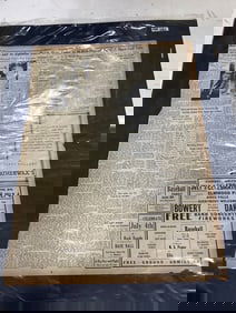 1929 newspaper printout