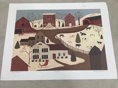 Last Snow art print signed by Nancy Lubeck(12.5in.x16.5in.-242/950)