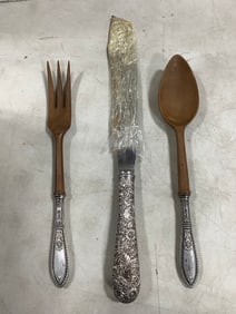 S. Kirk & Son sterling repousee carving knife