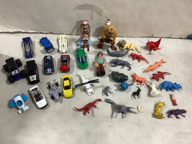 Mini figures, HotWheels, and more