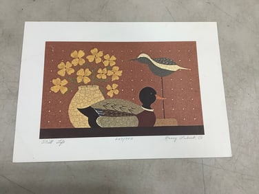 Stll Life art print signed by Nancy Lubeck(7in.x10.5in.227/950)