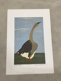 Dark Goose art print signed by Nancy Lubeck(7.5in.x11in. 638/950)