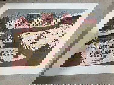 Last Snow print signed by Nancy Lubeck(12.5in.x16.5in.-206/950)