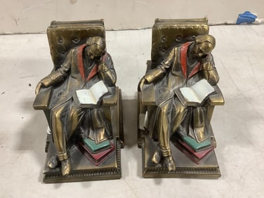 Brass bookends(4.5in.tall)