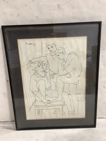 Framed and signed art print(19.5in.x24.5in.)