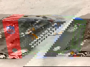 Troy Polamalu and Matt Hasselbeck NFL figures(brand new in box)