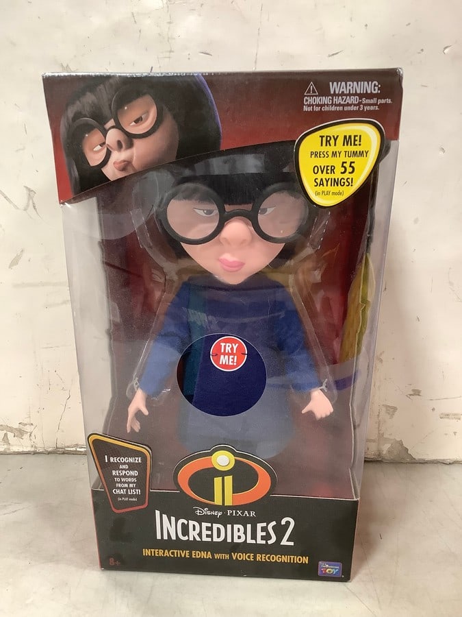 Incredibles 2 Interactive Edna with voice recognition(brand new in box) (1 of 1)