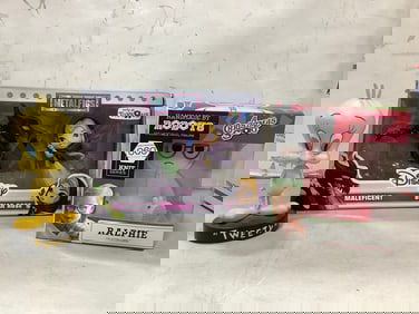 Maleficent and Briar Rose diecast figures(new in box), Ralphie A Christmas Story figure(new in box),