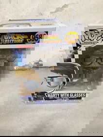 Marty with glasses signed Funko pop figure(brand new in box)