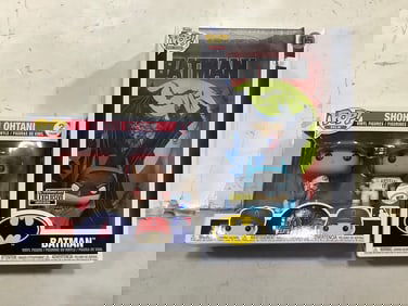 Shohei Ohtani and Batman Pop collectible figures(brand new in box)