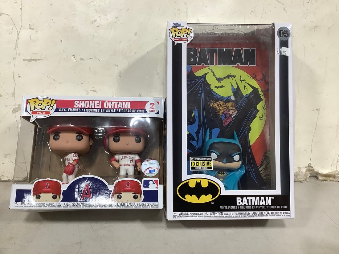 Shohei Ohtani and Batman Pop collectible figures(brand new in box): Shohei Ohtani and Batman Pop collectible figures(brand new in box)