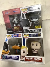 Funko Pop collectible figures (Daffy Duck, The Flash, etc.)and other collectible figure(all brand