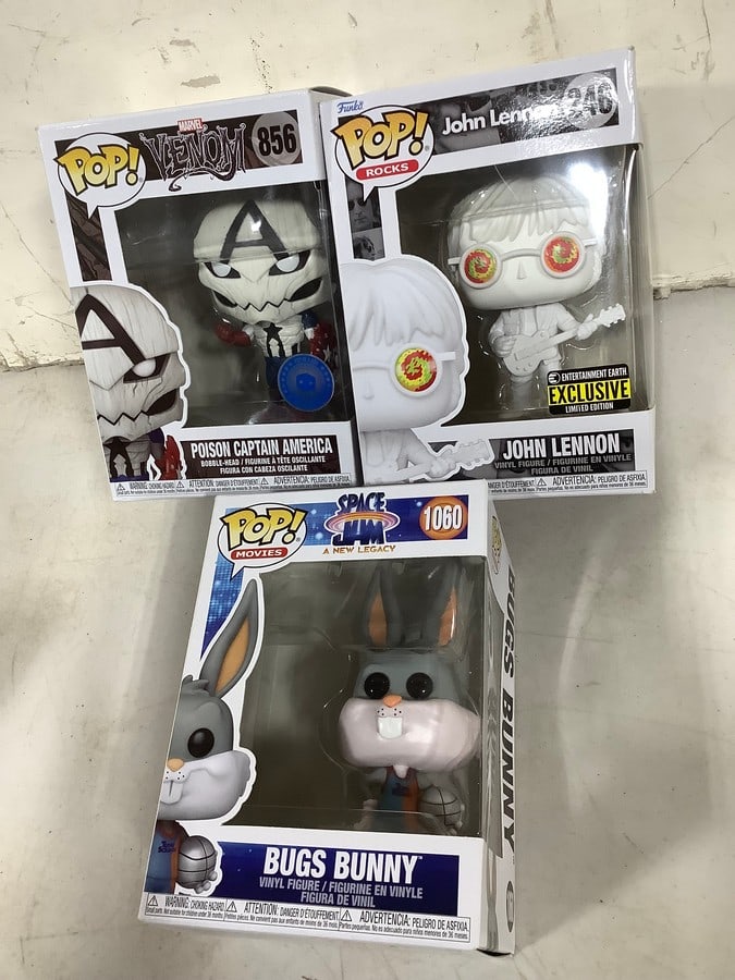 Funko Pop collectible figures(Bugs Bunny, John Lennon, and more): Funko Pop collectible figures(Bugs Bunny, John Lennon, and more)