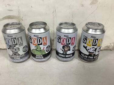 Funko Pop collectible soda pop figures(Edna Mode, Oogie Boogie, Felix the Cat-brand new in box)