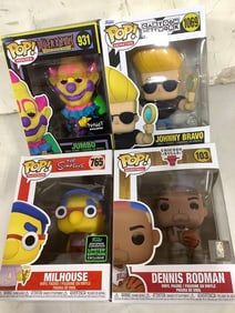 Funko Pop collectible figures(Killer Klowns, Milhouse, and more-brand new in box)