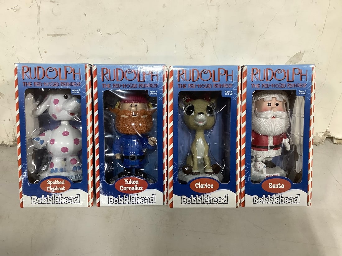 Rudolph the Red Nosed Reindeer bobbleheads: Rudolph the Red Nosed Reindeer bobbleheads