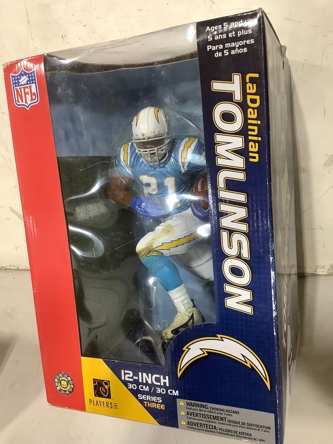LaDainian Tomlins 12in.NFL collectible figure(new in box) (1 of 1)
