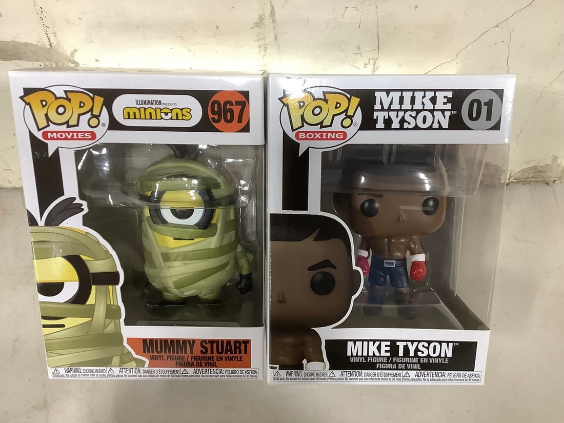 Funko Pop collectible figures(Mike Tyson and Mummy Stuart brand new in box): Funko Pop collectible figures(Mike Tyson and Mummy Stuart brand new in box)