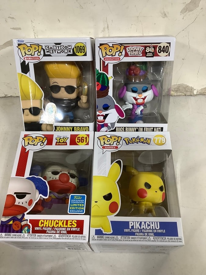 Funko Pop collectible figures(Chuckles, Pikachu, Johnny Bravo, and more): Funko Pop collectible figures(Chuckles, Pikachu, Johnny Bravo, and more)