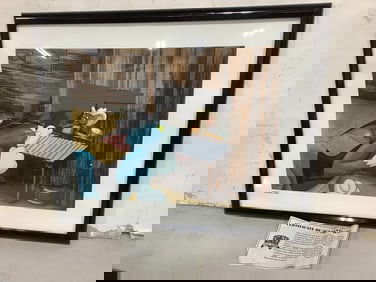 Framed 'Tom and Jerry' Art Print with COA - 1965 (17.5inx21in)