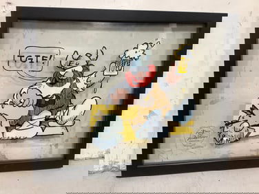 Framed 'Hagar the Horrible TGIF' Serigraph- 1991(12inx15in)