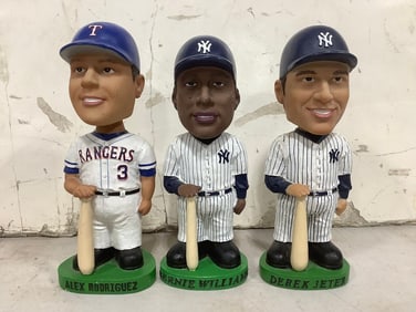 Various MLB Bobble Heads (Derek Jeter, Alex Rodriguez, and more)